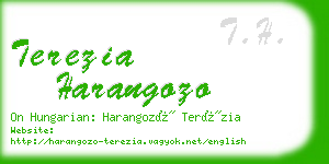 terezia harangozo business card